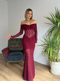 Robe de Soirée Élégante Dentelle et Drapé
