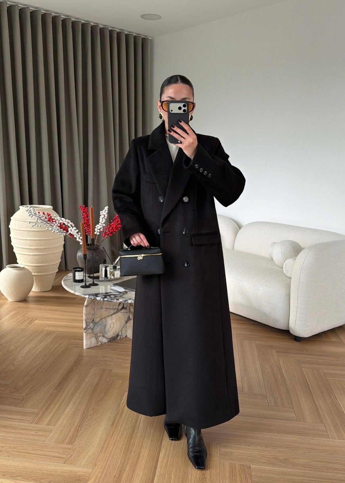 Manteau Long Double Boutonnage Premium