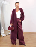 Cardigan Long Ouvert Élégant
