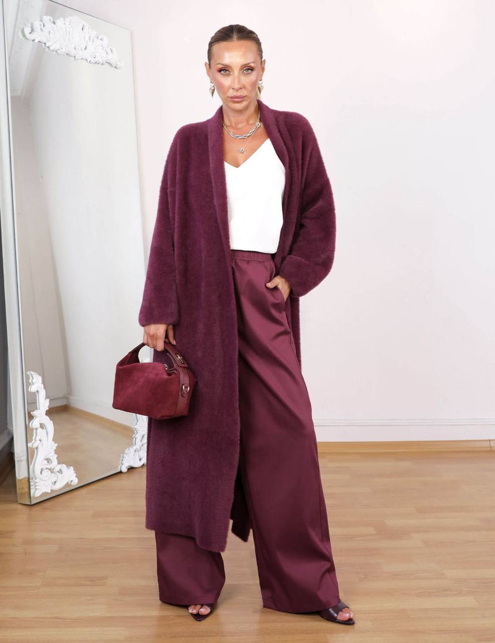 Cardigan Long Ouvert Élégant