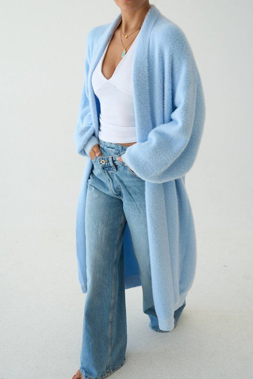 Cardigan Long Ouvert Élégant