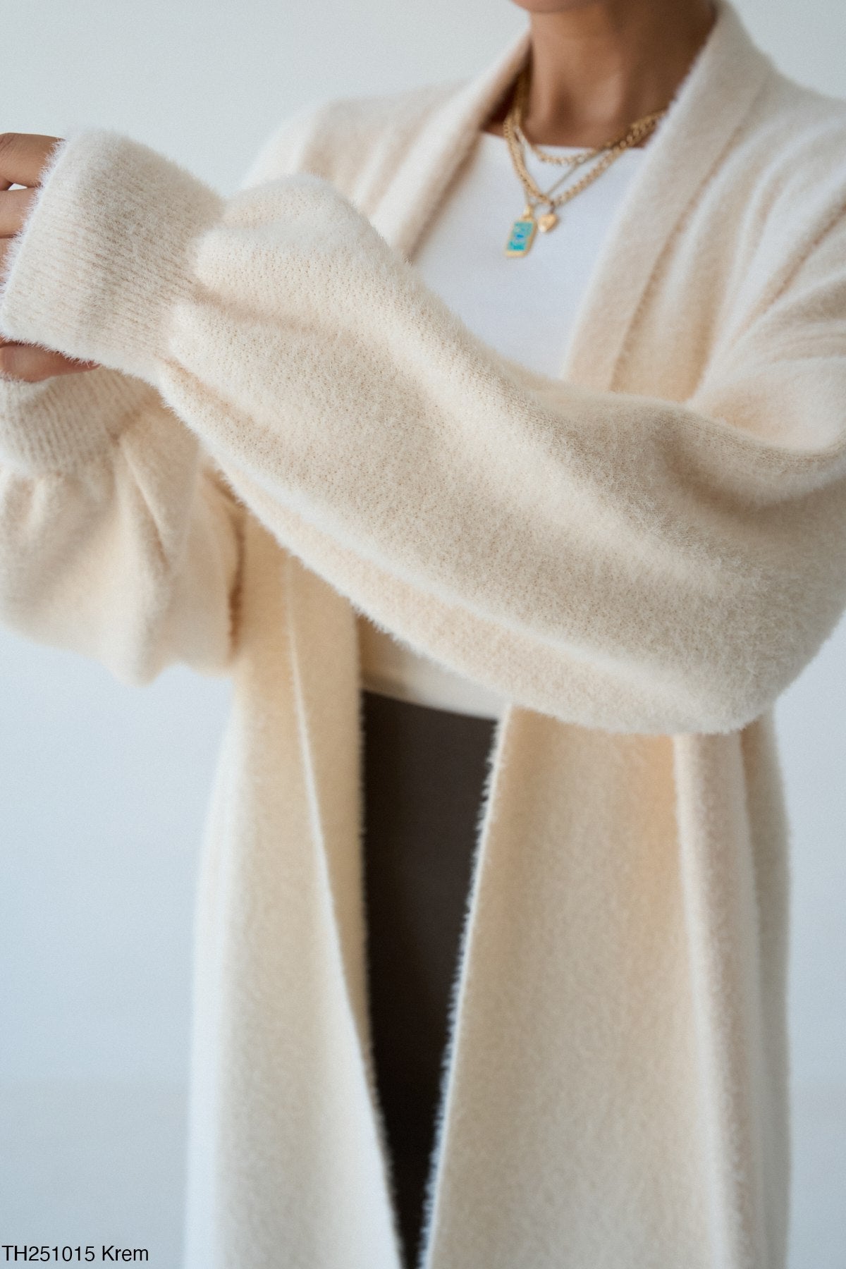 Cardigan Long Ouvert Élégant