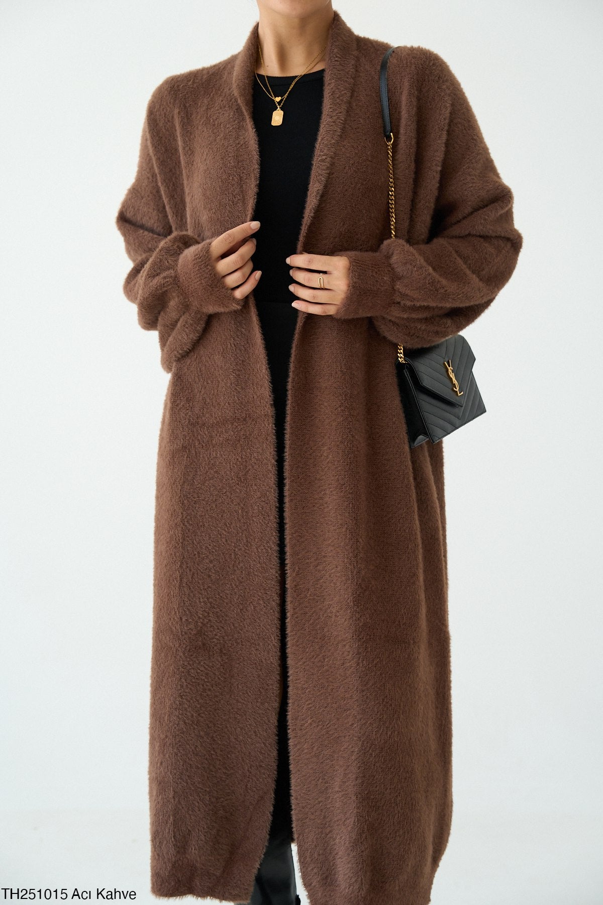 Cardigan Long Ouvert Élégant